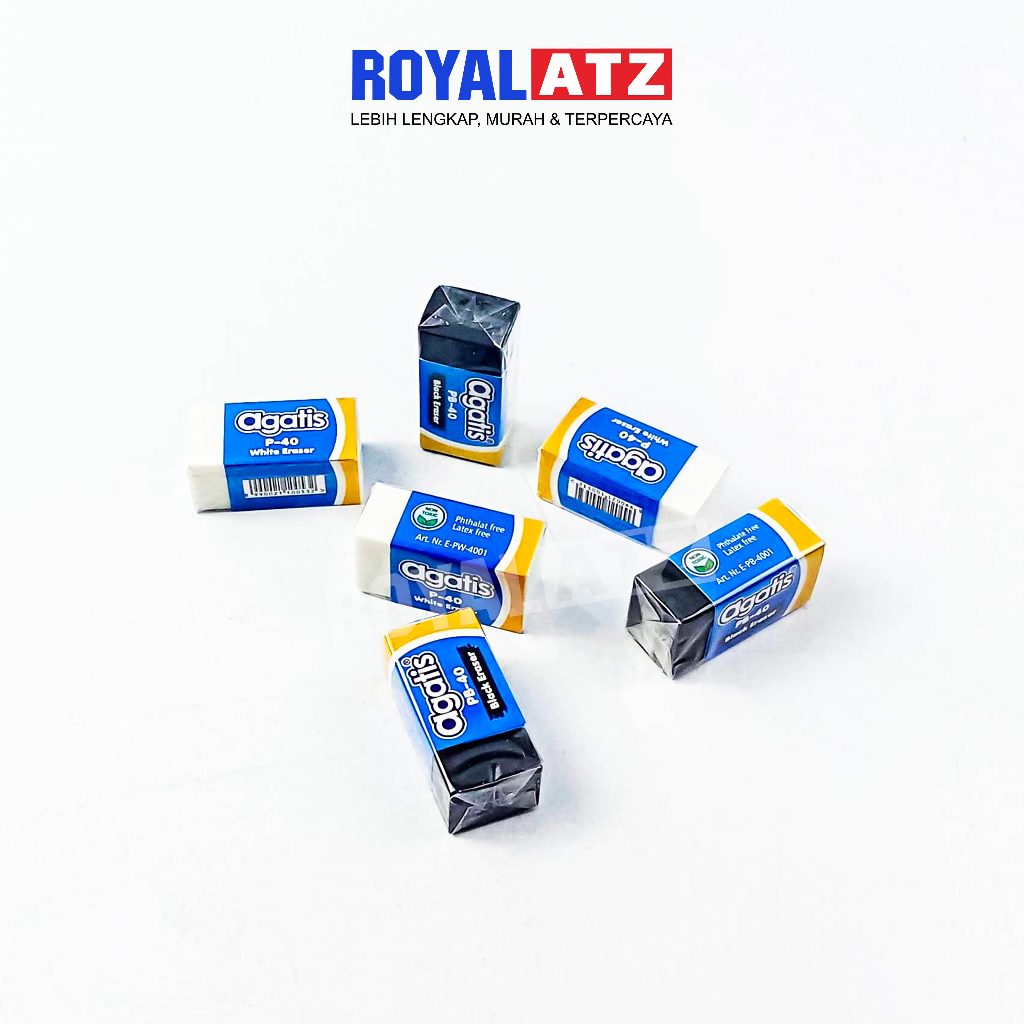 

Penghapus / Eraser Tipe Eco GE P40 & GE-PB-4001 Warna Putih/Hitam Agatis