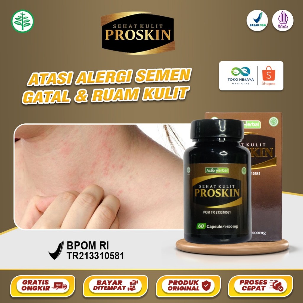 Obat Alergi Semen, Gatel Alergi, Ruam, Dermatitis Kontak / Atopik / Perioral / Seboroik - PROSKIN