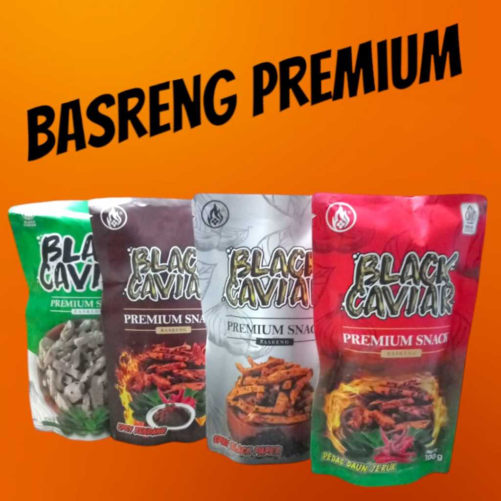

Basreng Premium Black Caviar Baso Goreng 100g