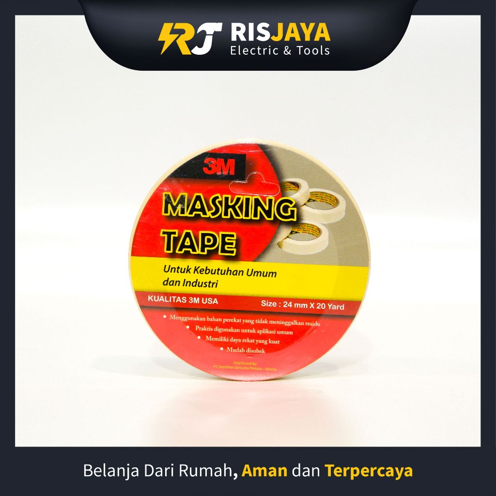 

Masking Tape / Lakban Kertas Merk 3M