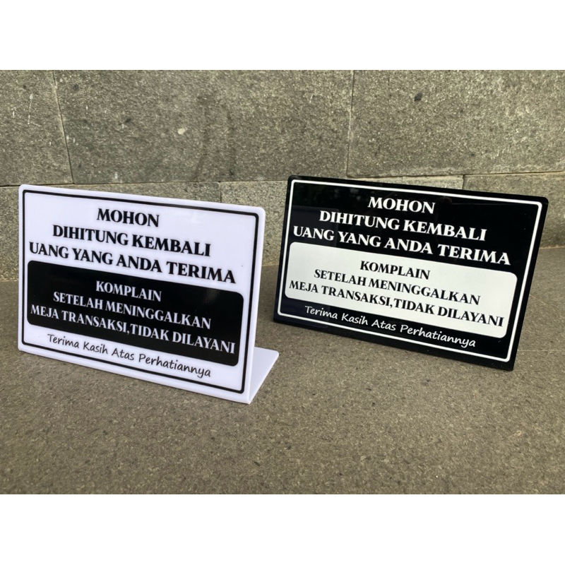 Signage tanda ruangan/signage akrilik/signage custom