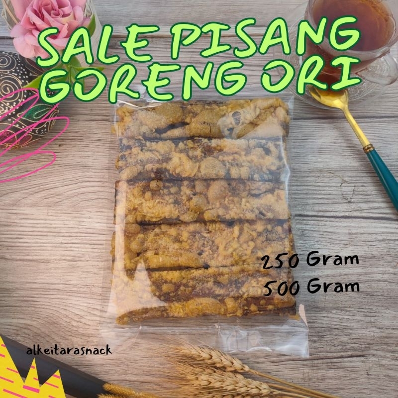 

SALE PISANG JARI | PISANG SALE CRISPY | 250 Gram 500 Gram | Cemilan Pisang