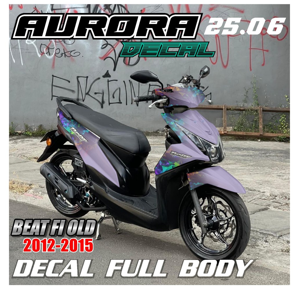 COD TERBARU DECAL STICKER BEAT FI OLD TAHUN  2012 2013 2014 2015 FULL BODY NEW  DESIGN GRADASI STICK