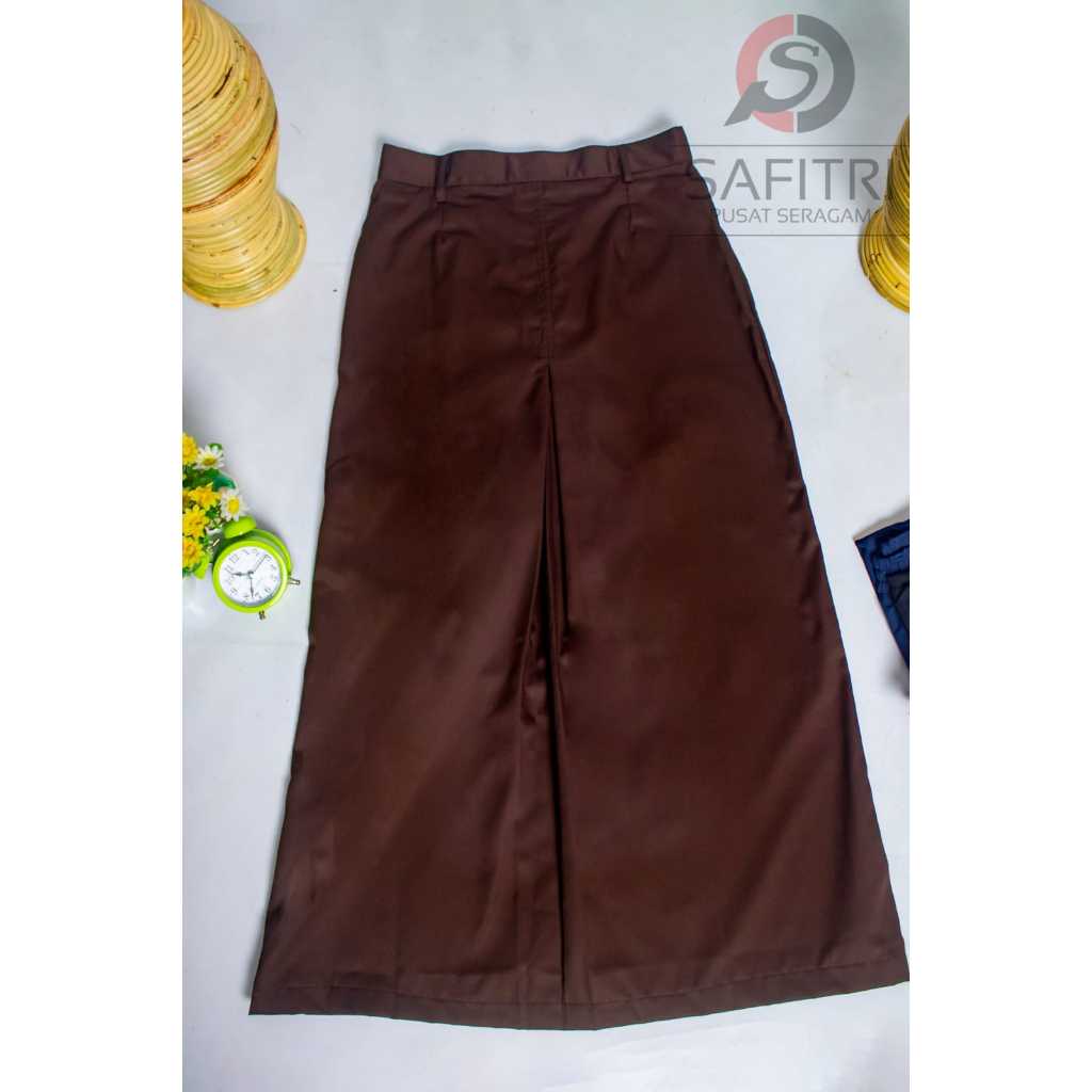 ROK PANJANG PRAMUKA SMA // ROK COKLAT SPAN 1 // BAHAN PREMIUM FAMATEX SERAGAM