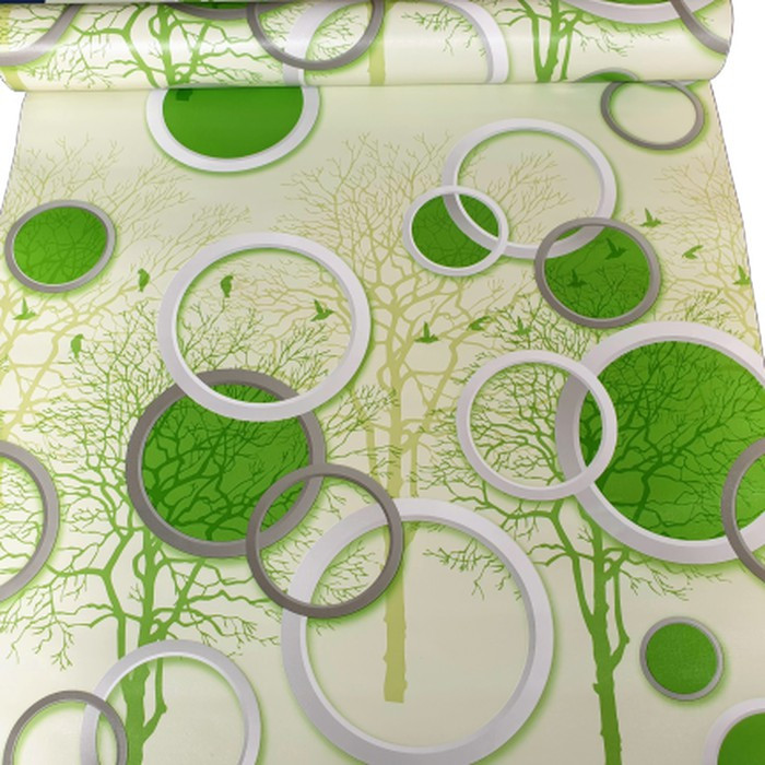 POLKADOT BULAT HIJAU Wallpaper Sticker Dinding ukuran 45 cm x 8 m CY1183