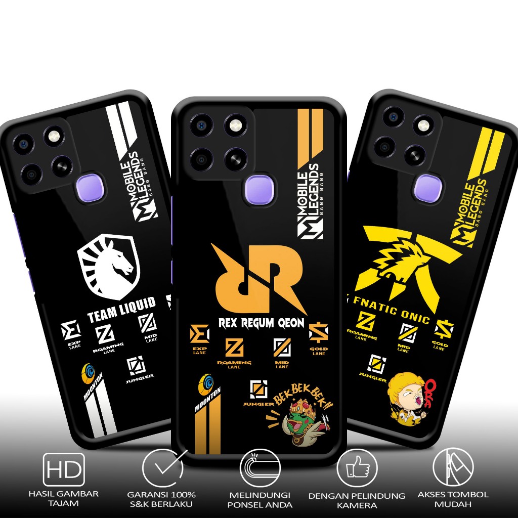 Case Infinix SMART 6 RAM2 SquadCase Motif [ MLBB ] Casing Terbaru Softcase Hardcase glossy kaca Bisa
