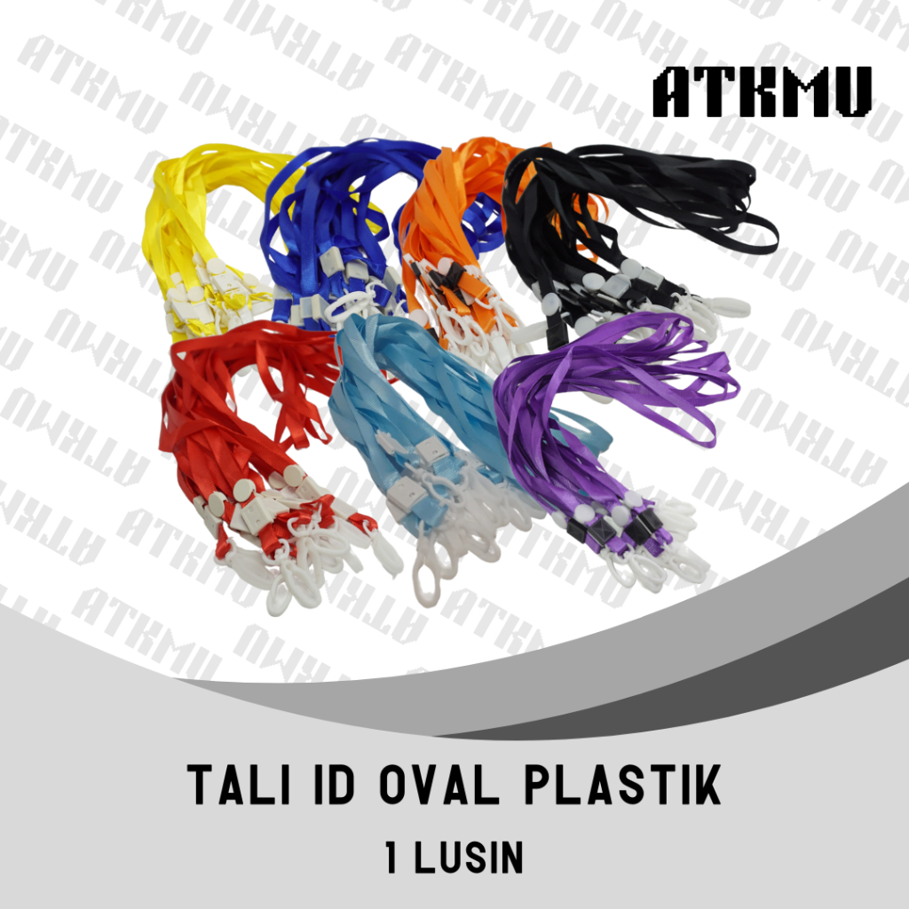 

Tali Id Card Lanyard / Tali Oval Cantol Plastik 1 Lusin