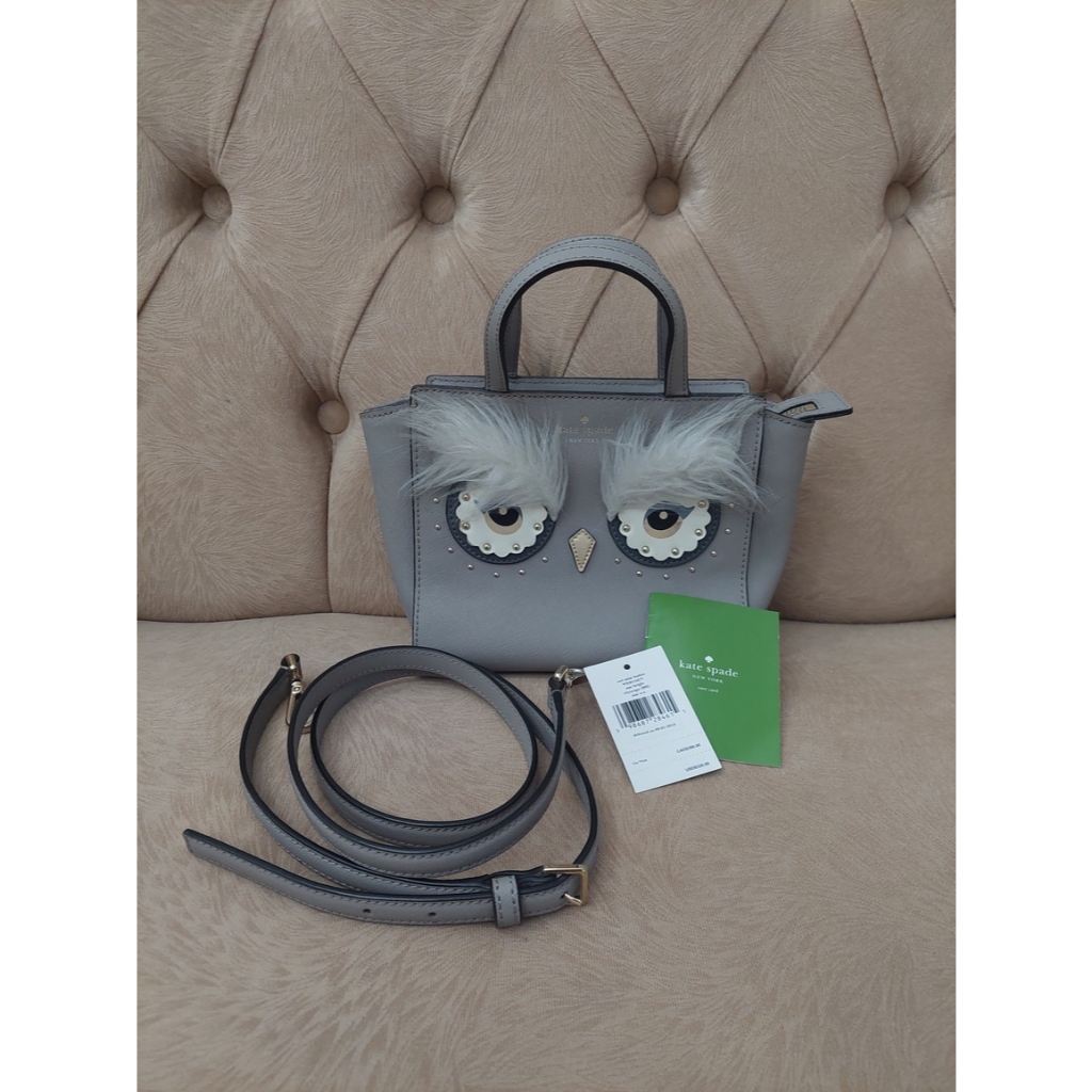Kate Spade Owl Mini Handlee Star Bright Cityscape - Preloved