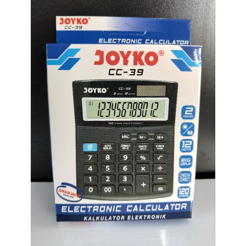 

JOYKO - Calculator CC 39 12 Digits Check Correct / Kalkulator CC 39 12 Digit