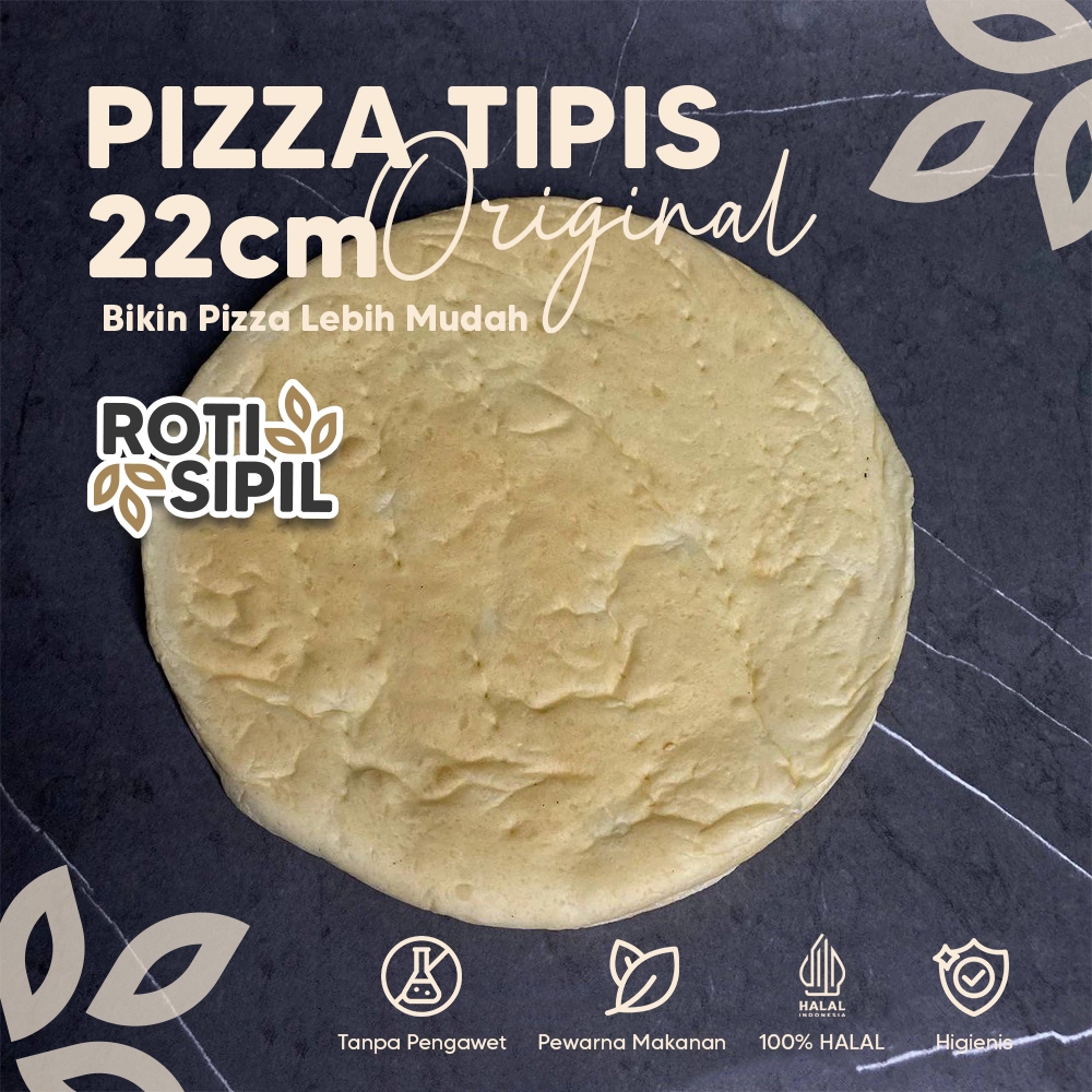 

Roti Pizza Tipis Ukuran 22cm | Base Pizza Tipis 22cm