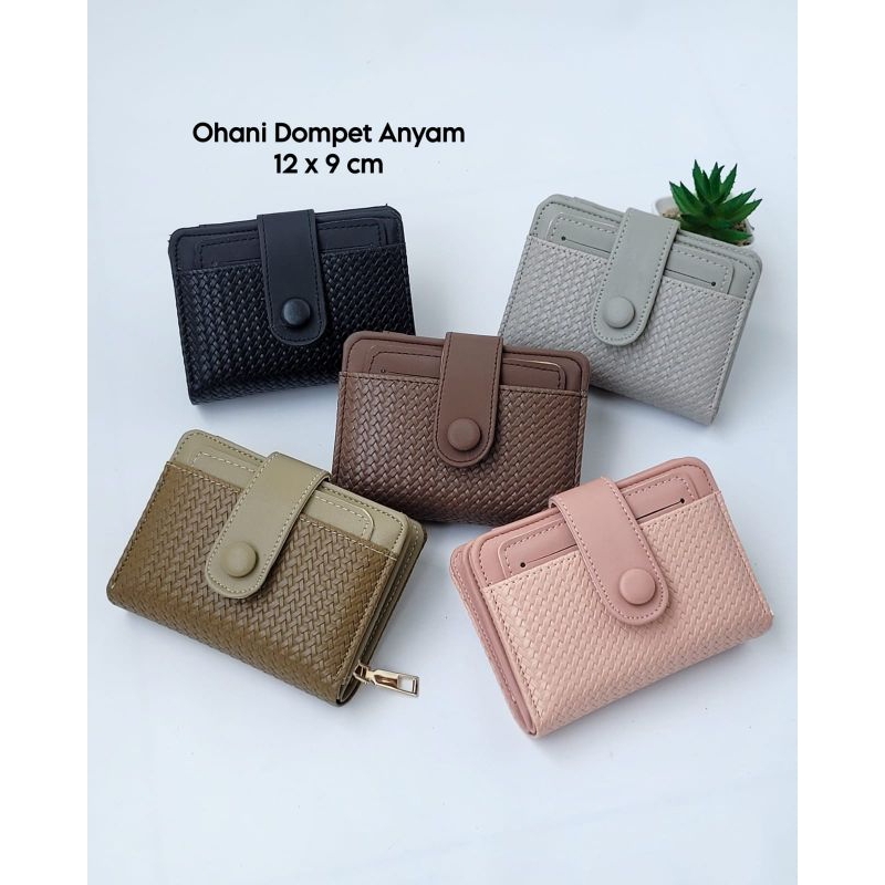 Dompet Ohani Dompet Lipat Wanita Dompet Wanita Anyam Simple Kekinian