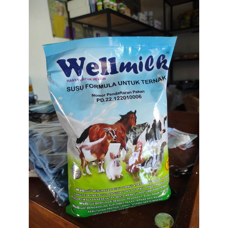 SUSU HEWAN WELLMILK WELLMILK SUSU ANAK SAPI KAMBING anjing kucing kelinci PENGGANTI INDUK TERNAK 150