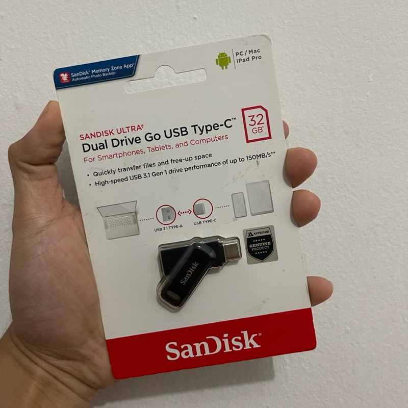 Flashdisk Sandisk USB Type C 32 Gb