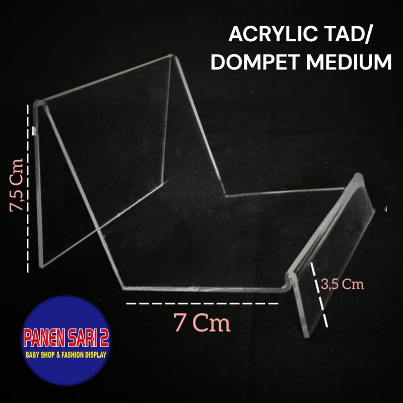 Akrilik Dompet Tas Stand Pajangan Hantaran Akrilik Seserahan Display Tas Dompet - BH