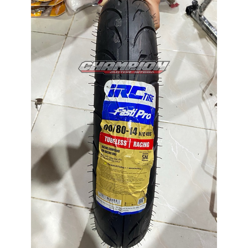 BAN BALAP SOFT COMPOUND IRC FASTI PRO UKURAN 90/80-14