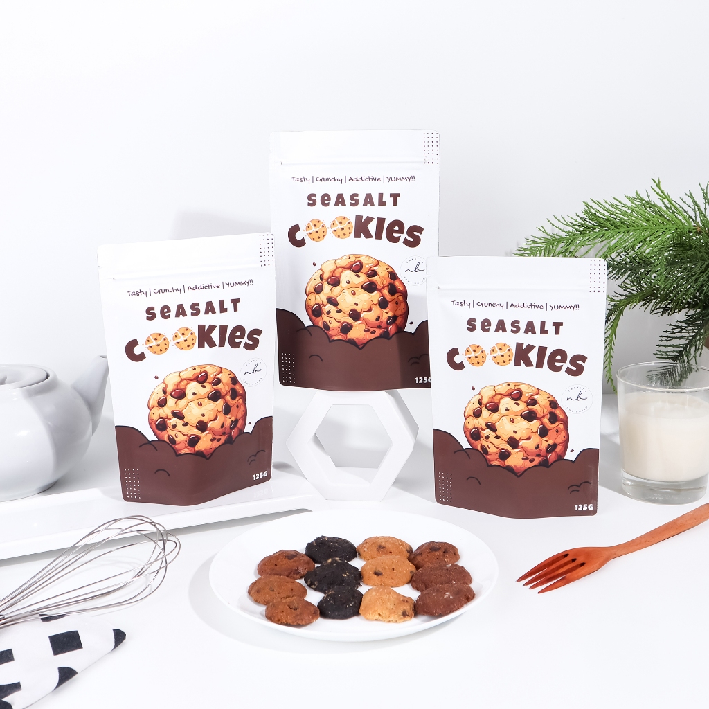 

Bakkita - Seasalt Cookies in POUCH / Bite sized mini kue kering