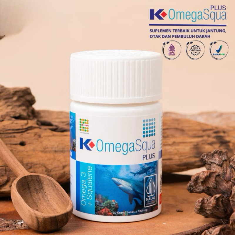K-OMEGASQUA PLUS 30 SOFTGEL ORGINAL K-LINK | Omega Squa Asli K Link
