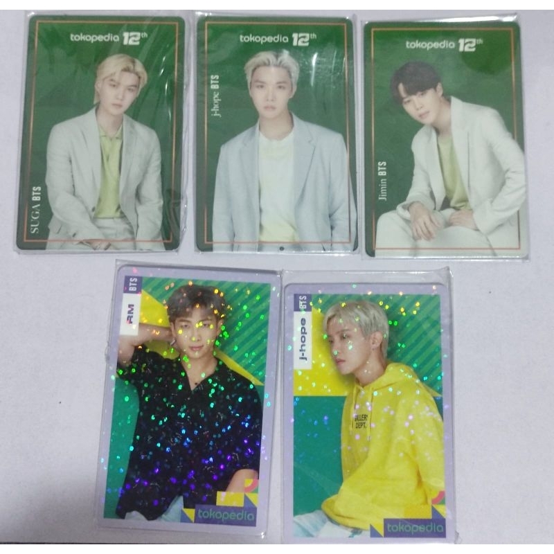 BTS photocard event hijau
