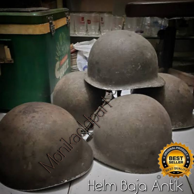 Helm Baja Antik Helm Tentara Jadul helm Pahlawan Kemerdekaan Bersejarah