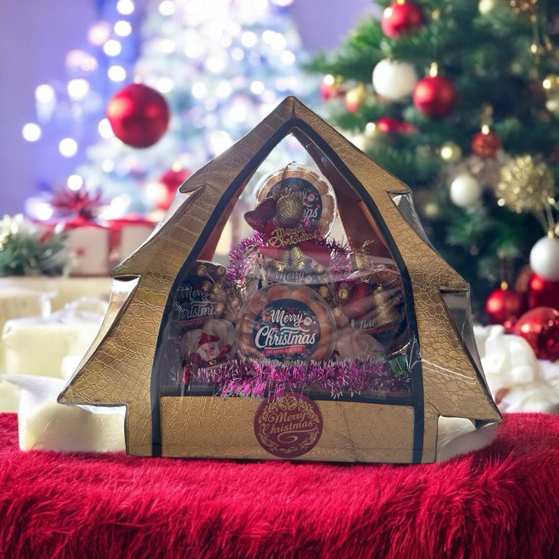 

hampers natal Christmas / parsel natal / Parsel custom Christmas / Parsel kue minuman