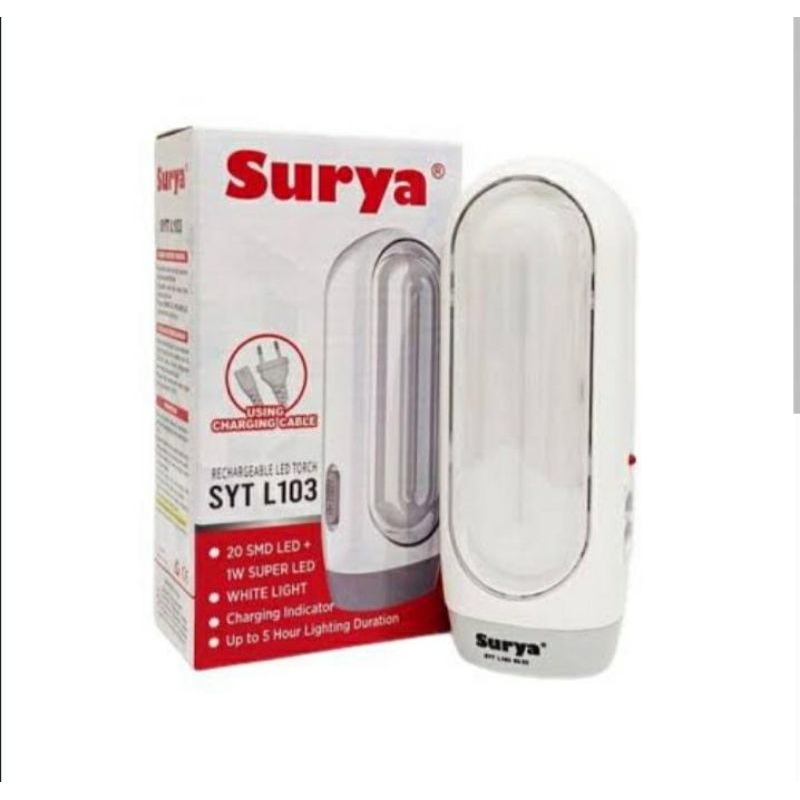 LAMPU  EMERGENCY  LED Surya Lampu LED Surya SYT L103 Lampu darurat + senter