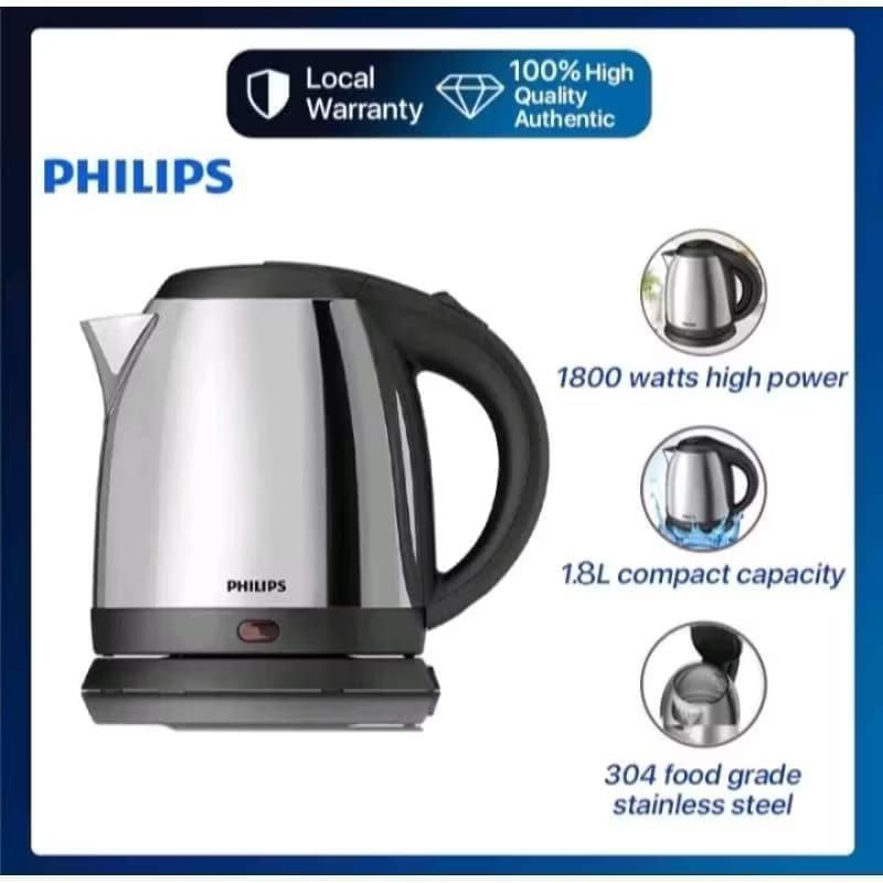 Philips Teko Listrik Air Kettle Listrik Stainless Steel HD9303