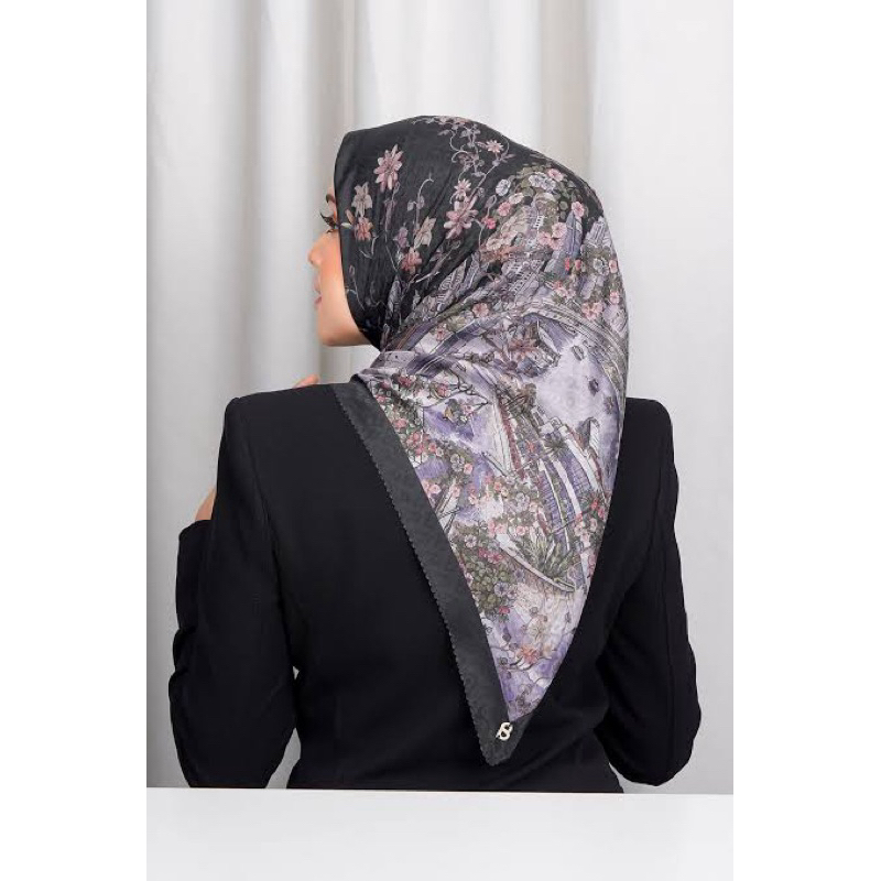 buttonscarves dubai scarf black oud limited edition