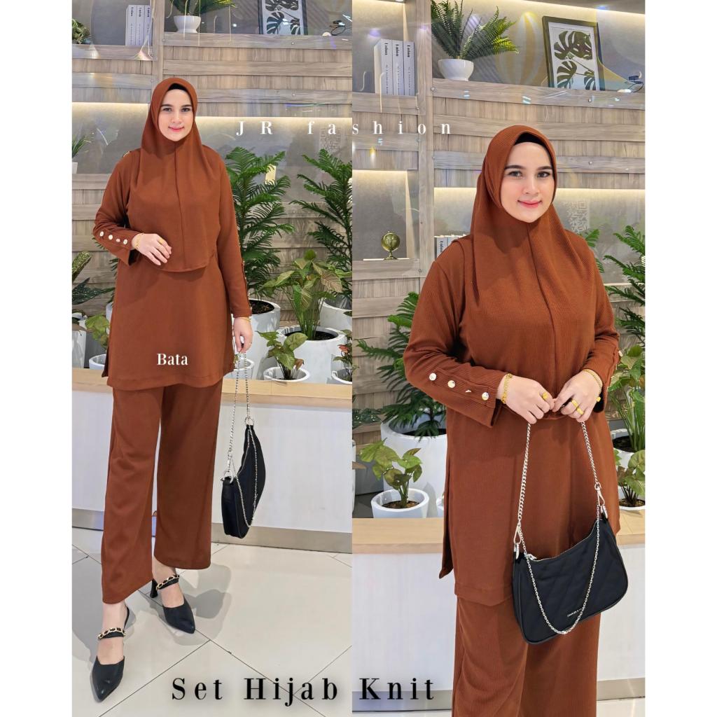 SET HIJAB KNIT ORIGINAL JAMILAH BY RAUFA
