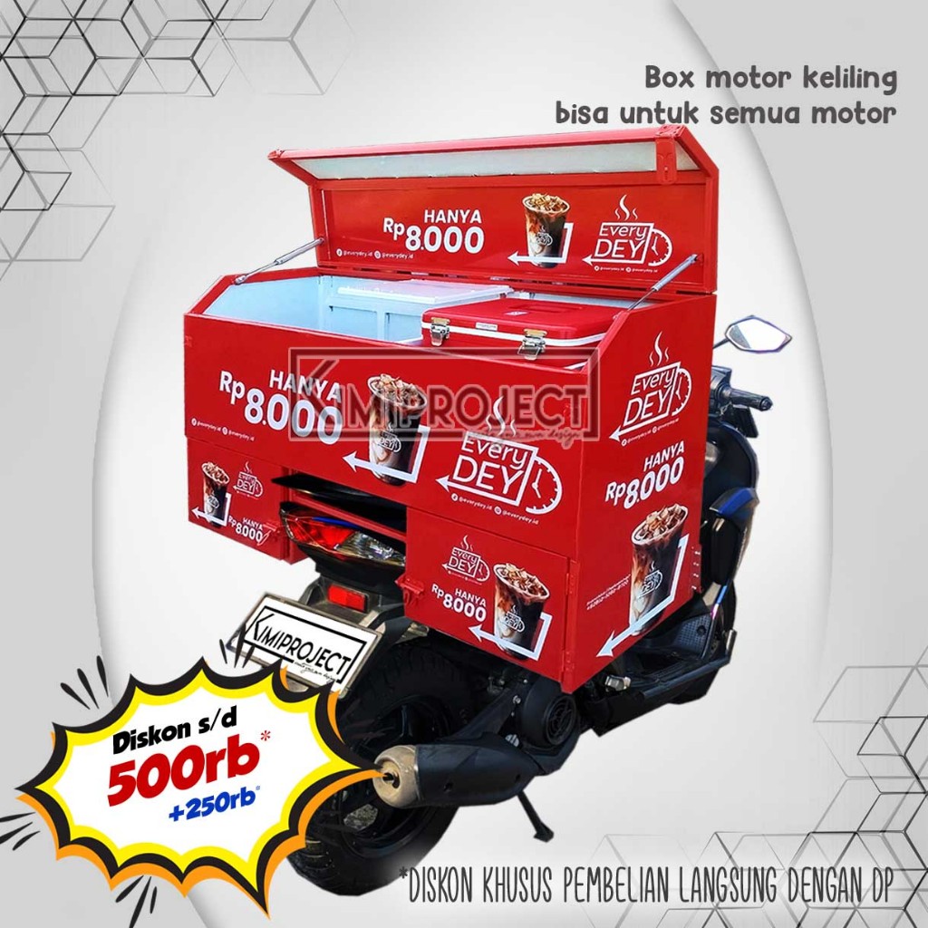 BOX motor kopi keliling starling bisa semua jenis motor universal