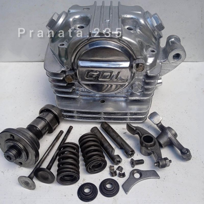 ORIGINAL Set Blok Kop Silinder Head Honda GL-K GL 100 125 Japan Ori Second GL CDI Series Cylinder He