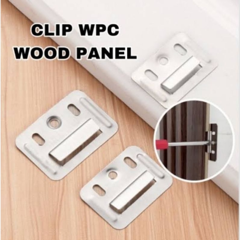 

Braket Klip Engsel Wood Panel / WPC Panel Dinding
