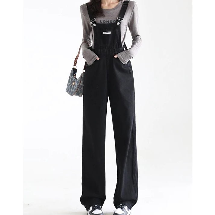 Overall Jumpsuit Wanita Hitam Celana Kodok Wanita Jumpsuit Wanita Jumpsuit Wanita Korea Style