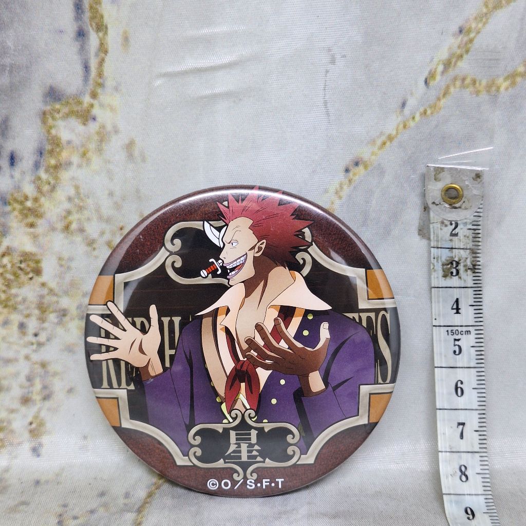One Piece Rockstar Rock Star Pin Badge Bros 24th Edition World Mugiwara Store 7 Cm Loose Pack