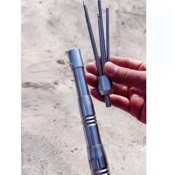 Tombak Pancing Ikan 5 Cabang Tombak Ikan Efektif  Tombak Ikan Bahan Stainless Steel