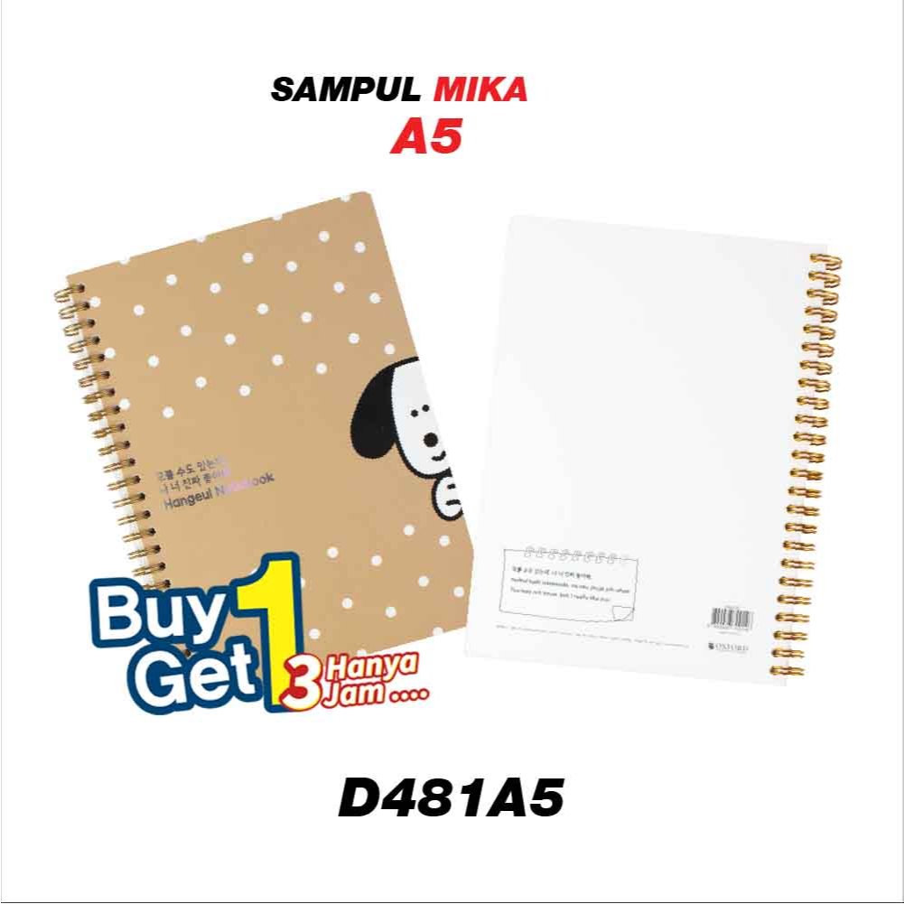 

Buy 1 Get 1 Free - Buku Tulis Hangeul Korea A5 Sampul Mika