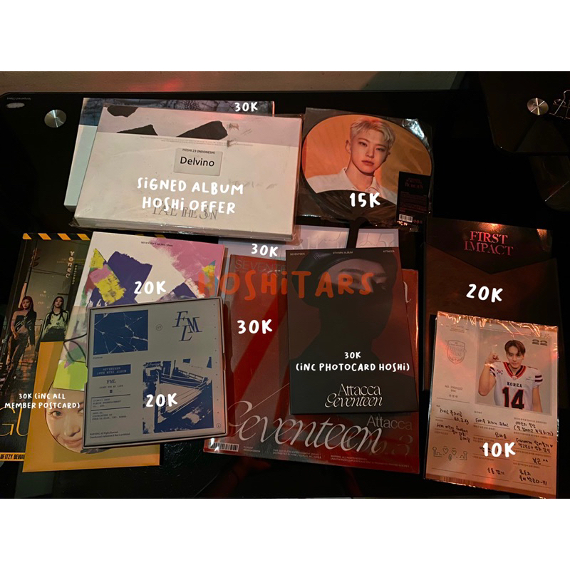album seventeen only hoshi attacca fml itzy the boyz tbz face the sun guess who kepler kep1er signed