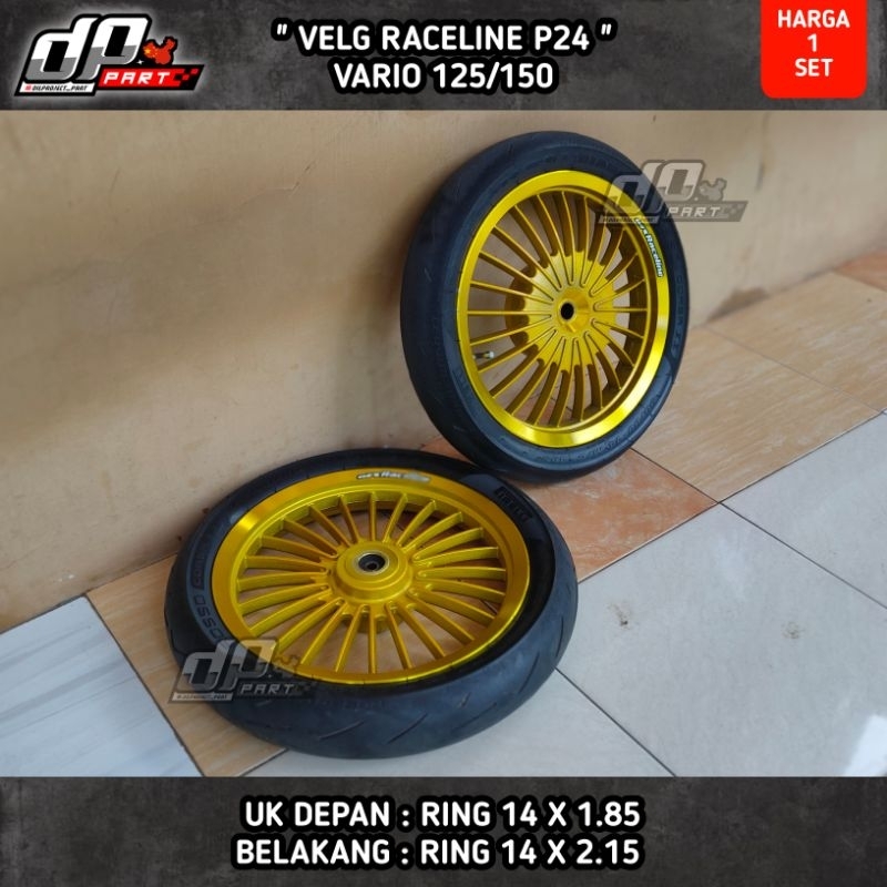 VELG RACELINE PALANG24 | VARIO 125 / 150 (GOLD)