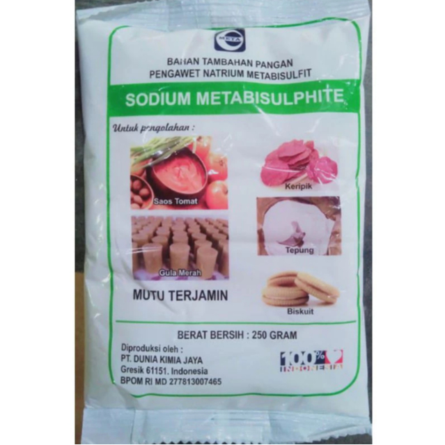 

Bahan Tambahan Pangan-Sodium Metabisulphite (Untuk Pengolahan Gula Merah, Saus Tomat, dll)