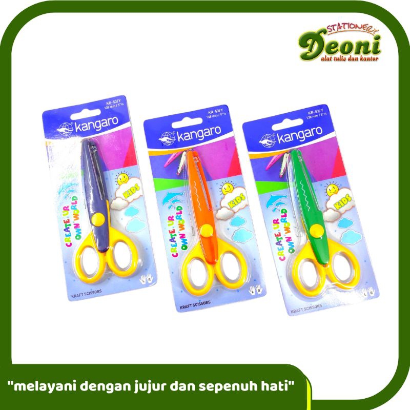 

Kangaro Gunting Anak KR-53/Y Scissors 138mm/5.5inch 7033