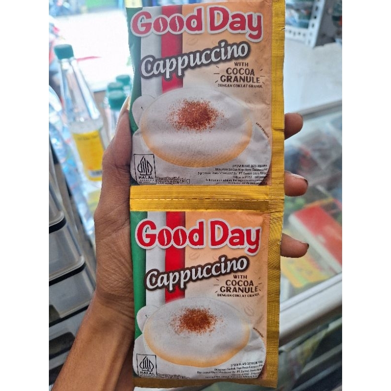 

Tora cappuccino dan Gooday cappuccino 25g