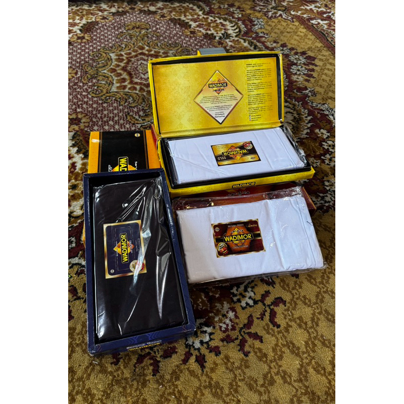 Sarung WADIMOR Padang Horison Tiga Dara Klir Kain Samping Tenun Motif Kotak Kotak2 Dewasa Pria Laki 