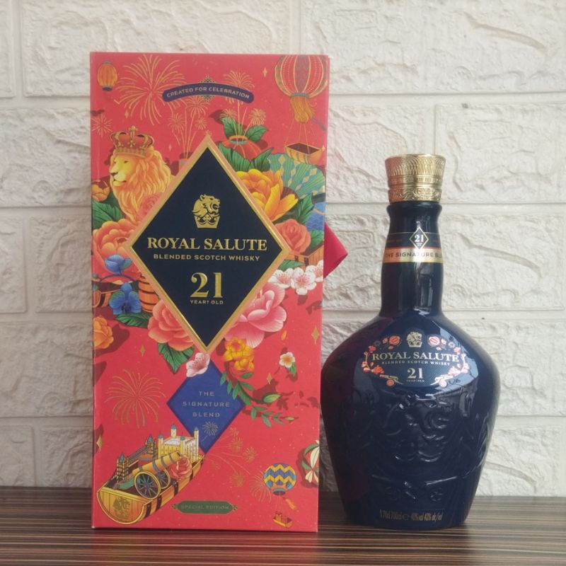 Botol Kosong Royal Salute 21 Years Special Edition + Box 700ml