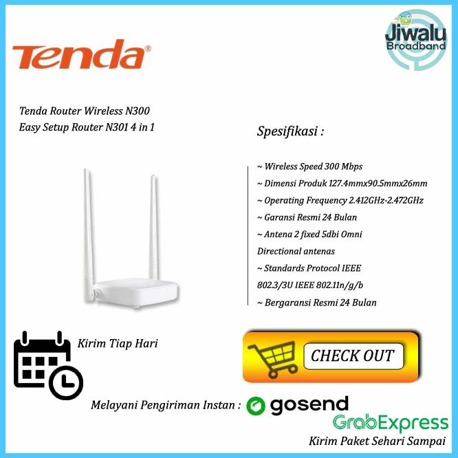 Tenda N301 Router Wireless