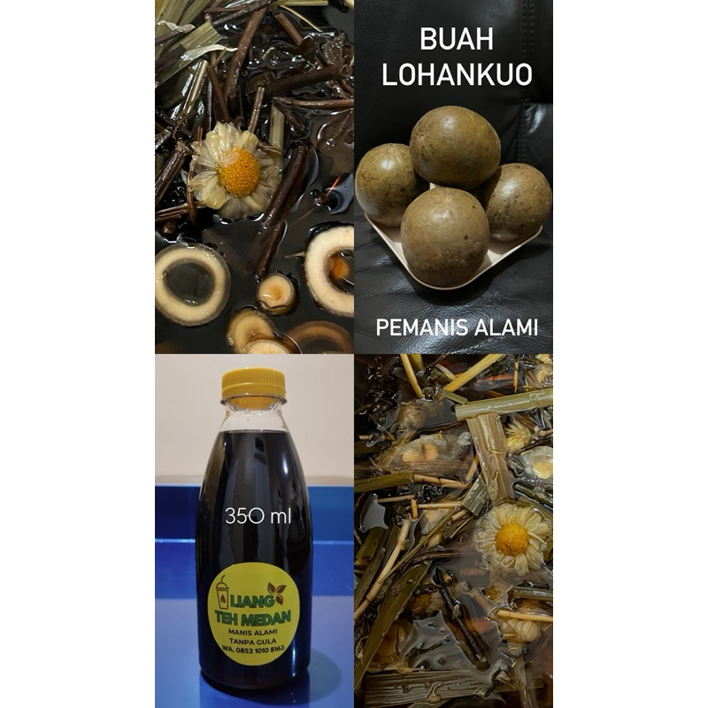 

Liang Teh Medan Manis Alami Lohankuo 350ml Ready to Drink Siap Minum