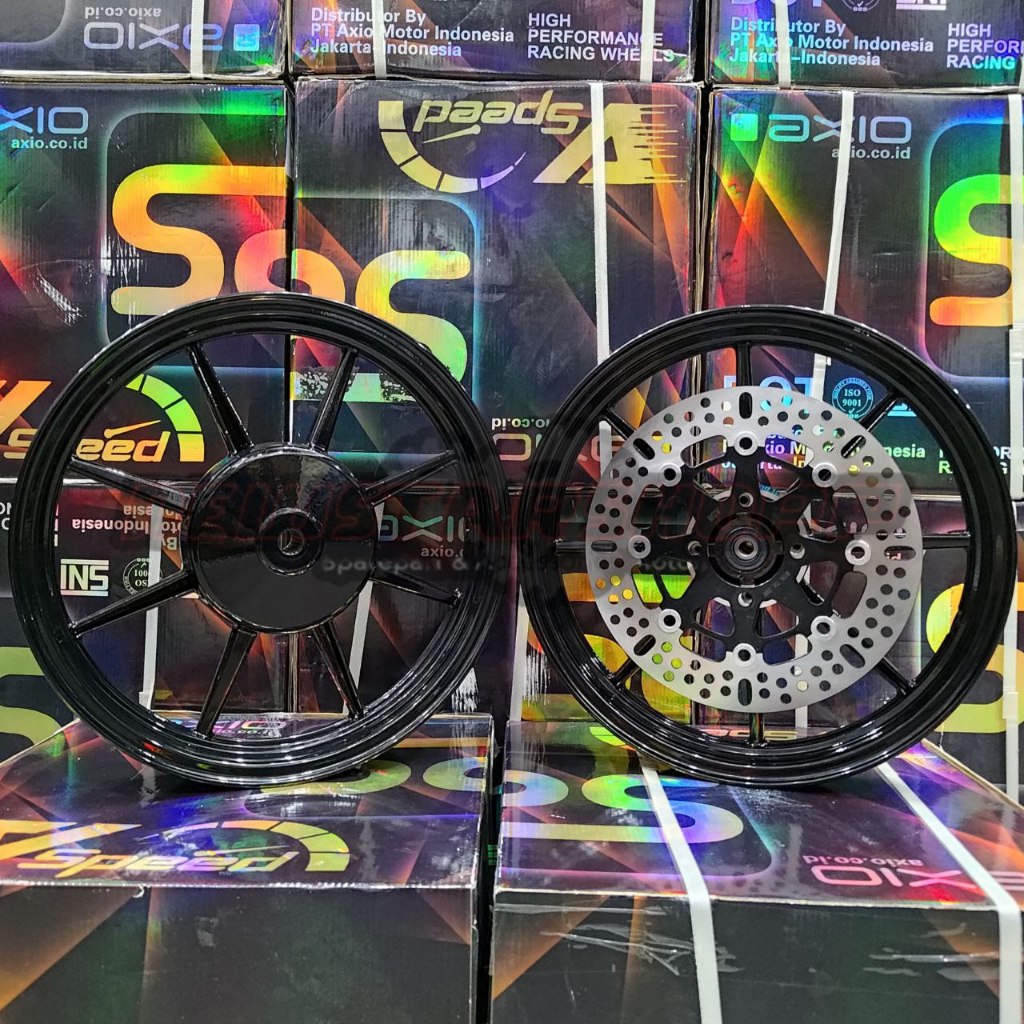 Velg Veleg pelek Velk Racing Axio Palang 8 185 215 Ring 14 depan belakang Vario 110 125 150 160 CBS 
