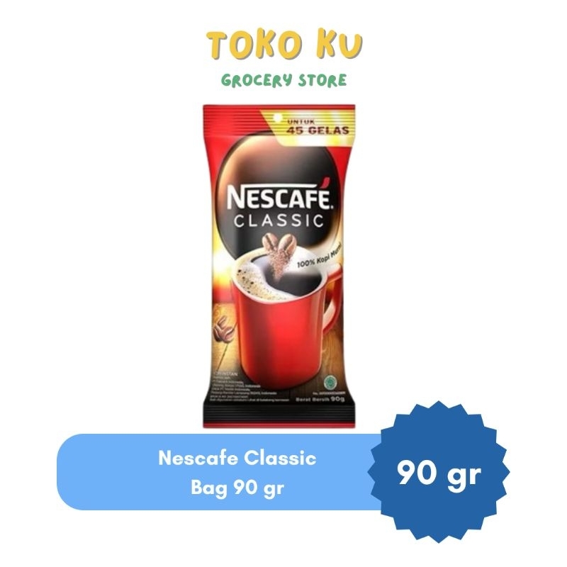 

Nescafe Classic Kopi Instan Sachet Bag 90 gr