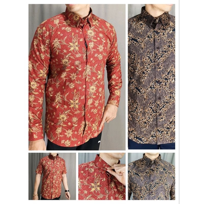 Batik Pria Slimfit Rita Ricci Lengan Panjang & Pendek