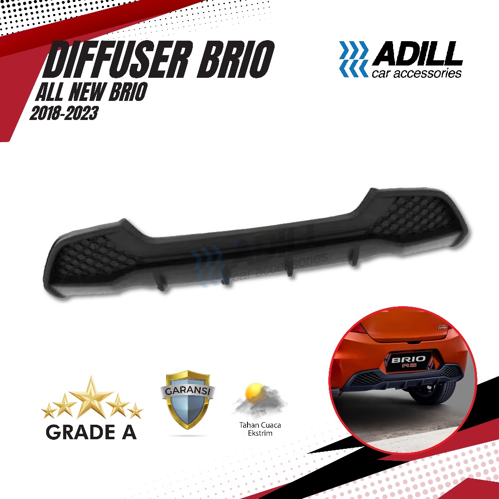 SIAPKIRIM Diffuser difuser Honda Brio original Honda 218224 Bemper belakang Honda brio