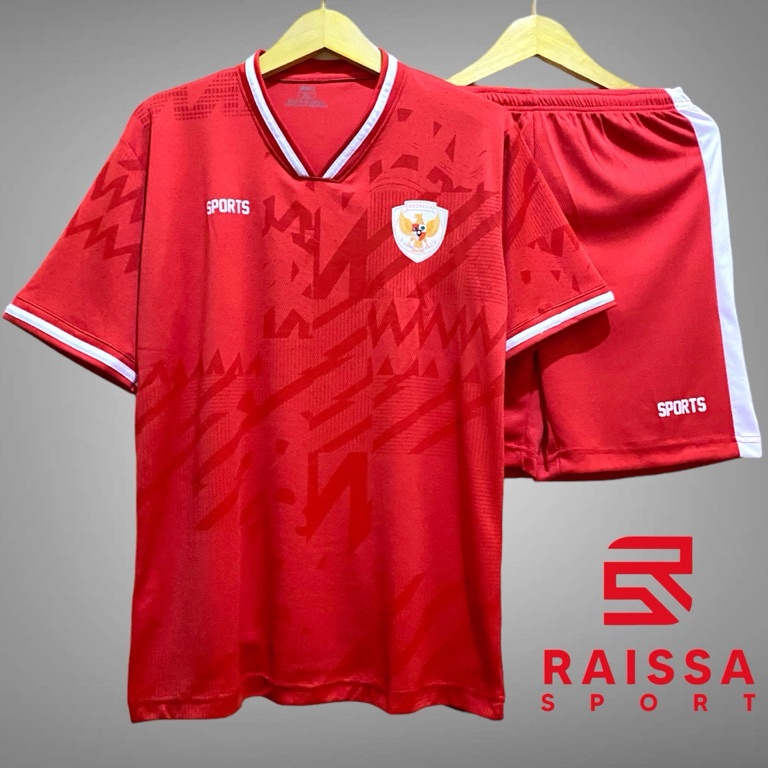 PALINGLARIS JERSEY TIMNAS INDONESIA JERSEY TIMNAS SEPAK BOLA JERSEY FUTSAL BADMINTON DEWASA SATU SET