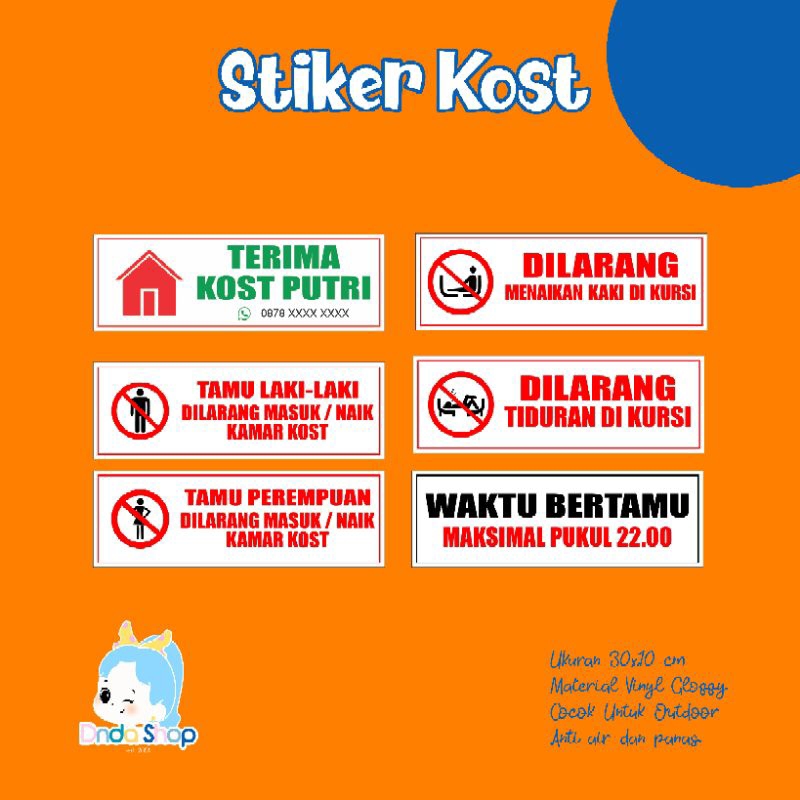 

Stiker kost jam berkunjung